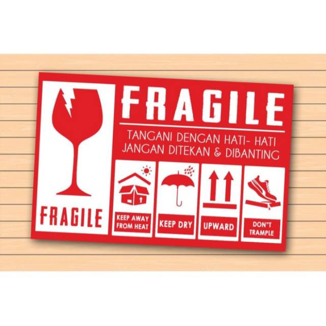 

STIKER FRAGILE MURAH!!! uk. 7.5x11cm