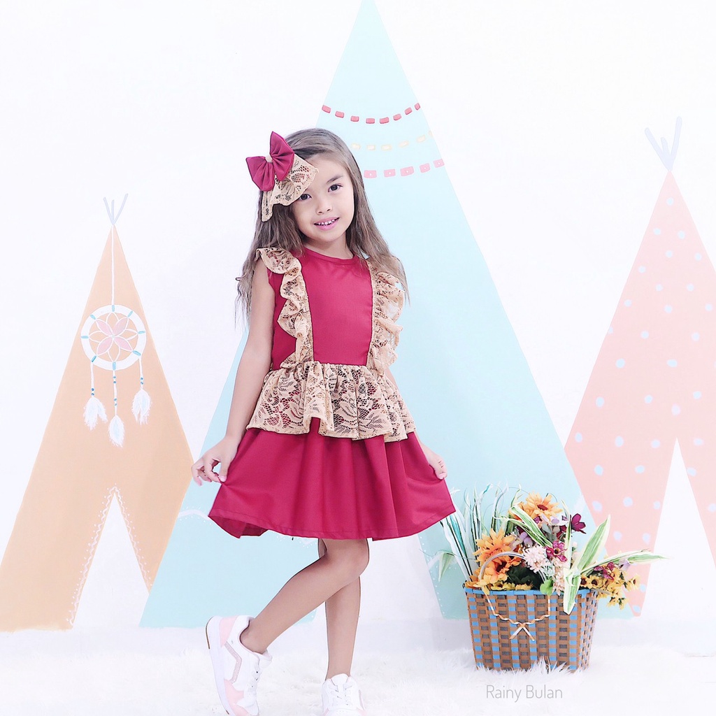 Dress Amara Anak Unik/Gaun Pesta Anak/Dress Anak