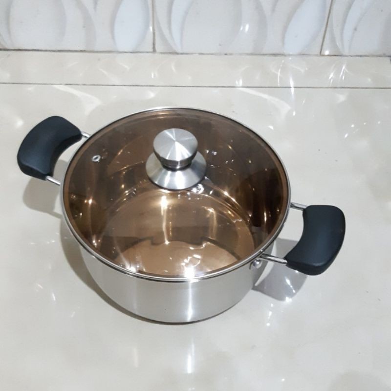 Soup Pot HP Stainless Steel/Panci Soup/Cooking Pot Bahan Tebal