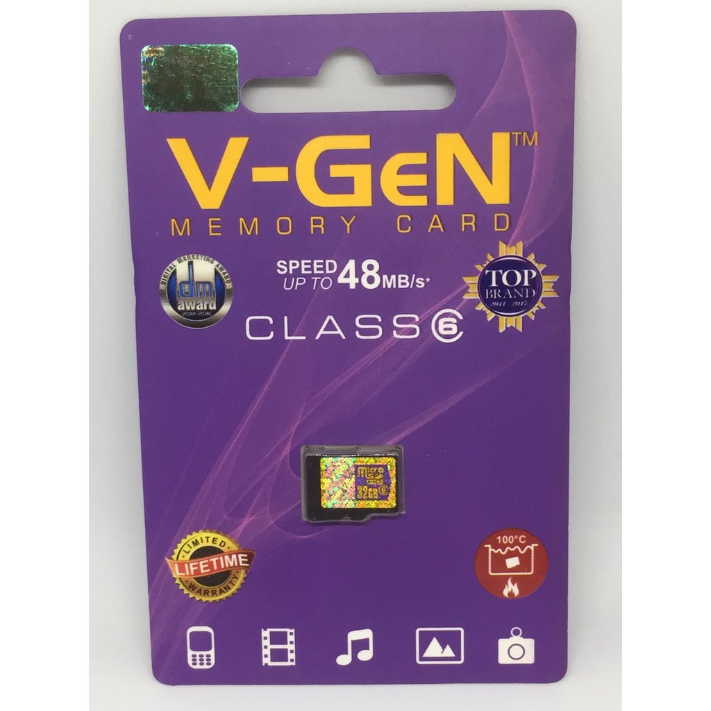 Memory Evo Plus Vgen 32 GB Class 6 - 10 Gratis Kabel OTG + Iring HP handphoneCard microSDHC_MGM27