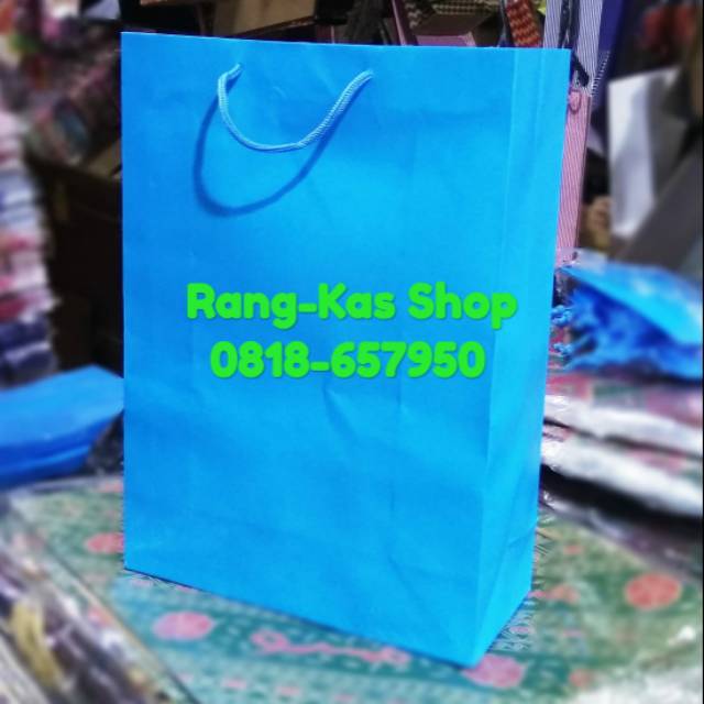 

Paper bag Biru Muda Folio karton