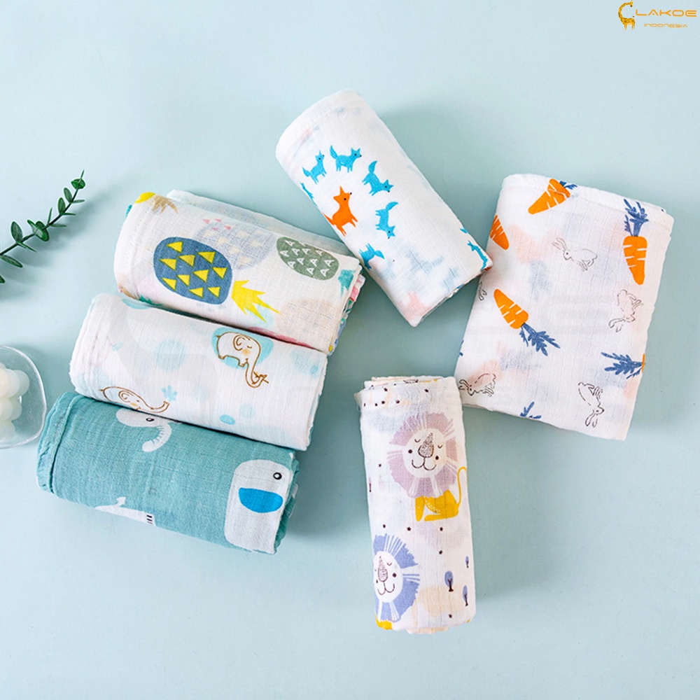 LAKOE  swaddle muslin bayi / Bedong bayi 110*110cm