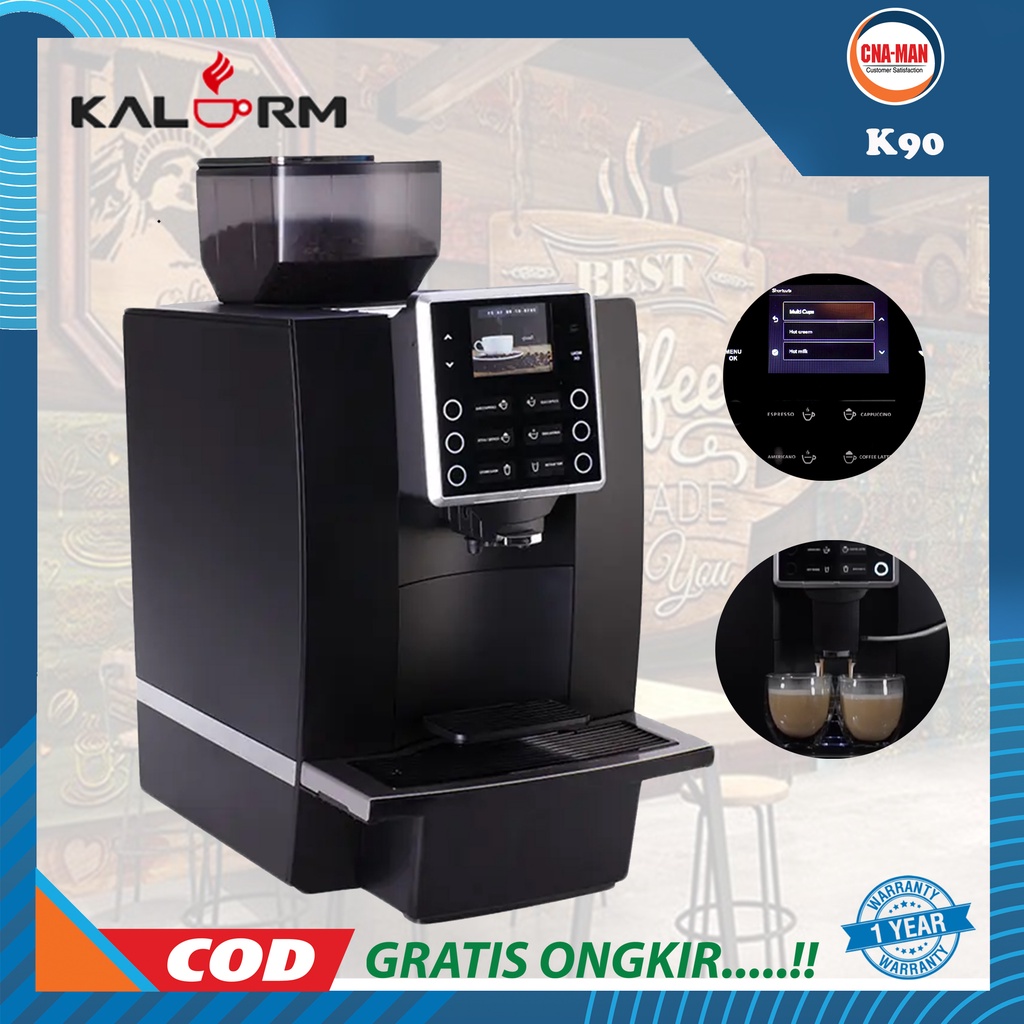 KALERM K90 Mesin Kopi Espresso Fully Automatic Coffee Machine