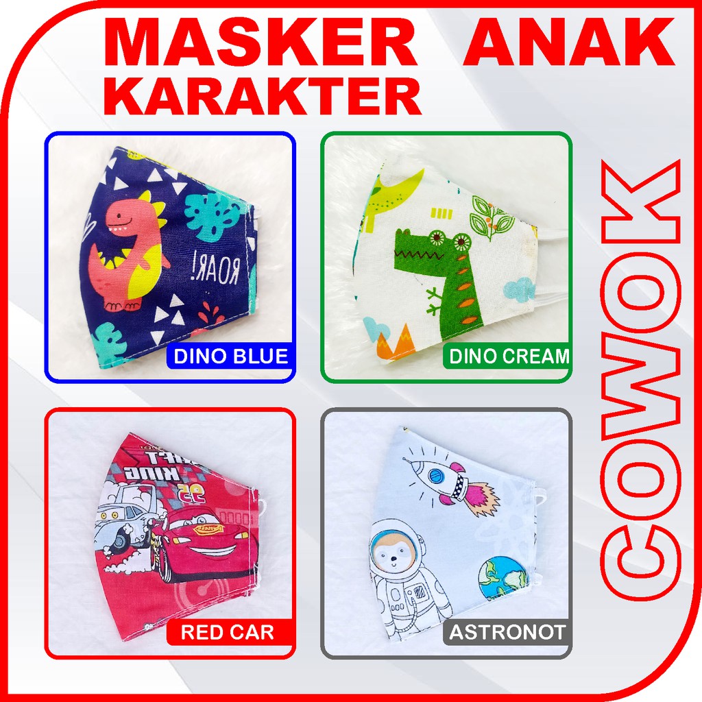 MASKER ANAK BALITA 4 PLY KOREAN STYLE / BISA DIISI TISU