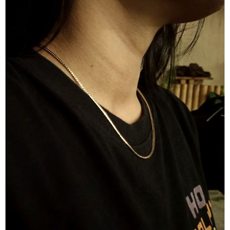 Kalung Rantai Emas Tipis Kalung Pria Kalung Cowok