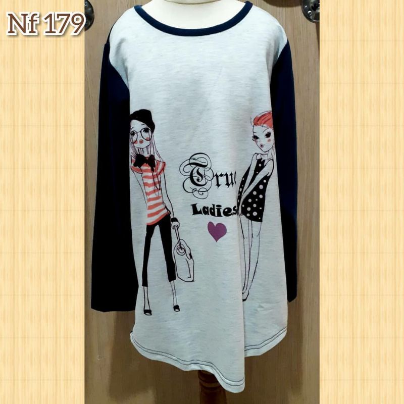 Kaos lengan panjang#bahan babyterry