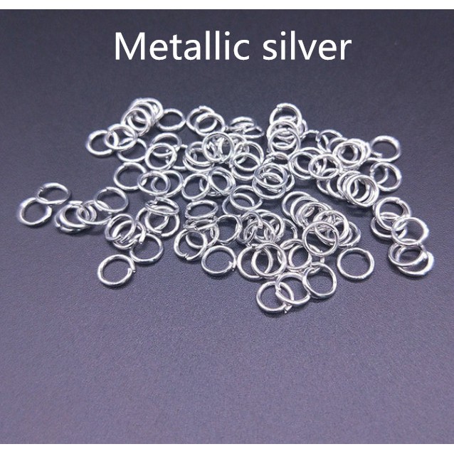 200Pcs Ring Jump Metal 4-12mm Untuk Aksesoris Perhiasan Handmade Diy