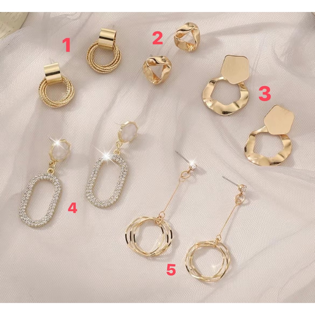 Anting fashion korea terbaru anti karat premium quality