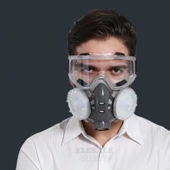 SDu9 308Plus Masker Gas Respirator Anti-Dust Chemical With Safety Glasses SF03 By Pro