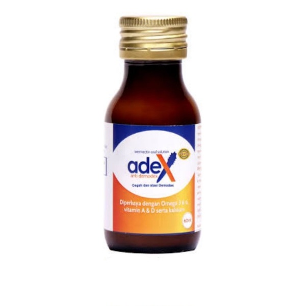 Adex 60 ml Obat Demodex Anti Scabies Ivermectin Gudik Demodek Anjing