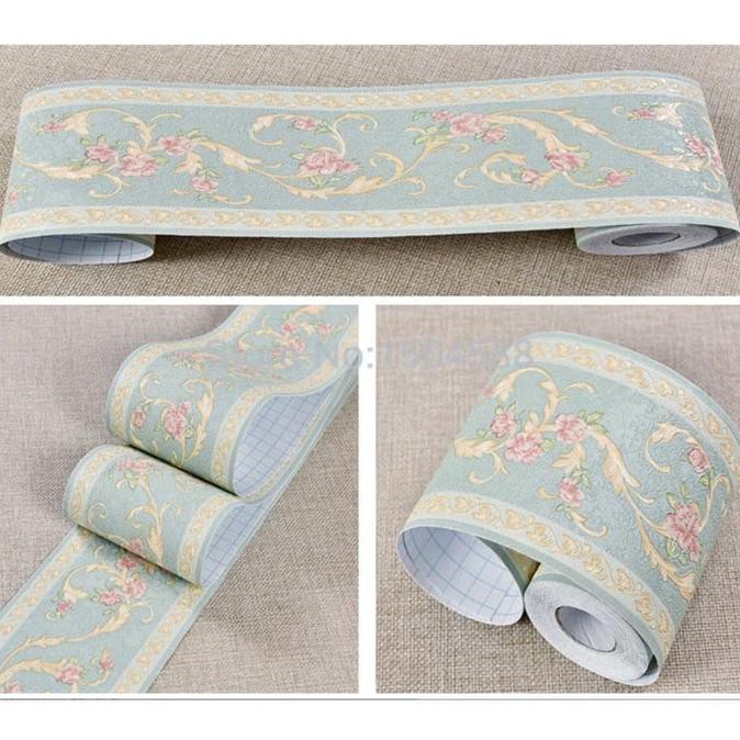 Premium wall border sticker wallpaper dinding list timbul texture 02