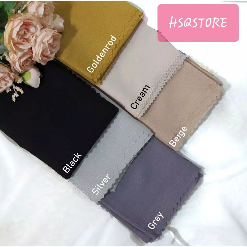 Hijab Cornskin Syari 130 X 130 Azara Jilbab Kerudung Segi Empat Azara Jumbo Serat Jagung Neci