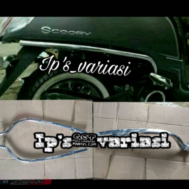 list Croome pinggir scoopy 2017 . lis body crom scoopy