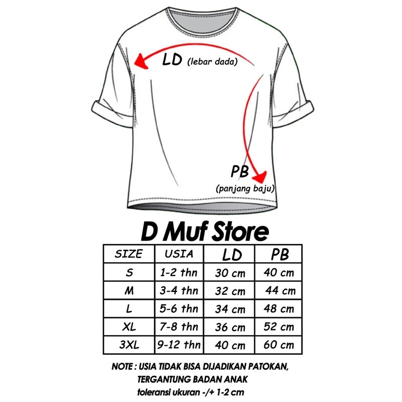 Kizzu Kaos Anak Premium Cotton Mambo 30s Usia 1-12 Tahun OB Mambo Putih- dmuf store