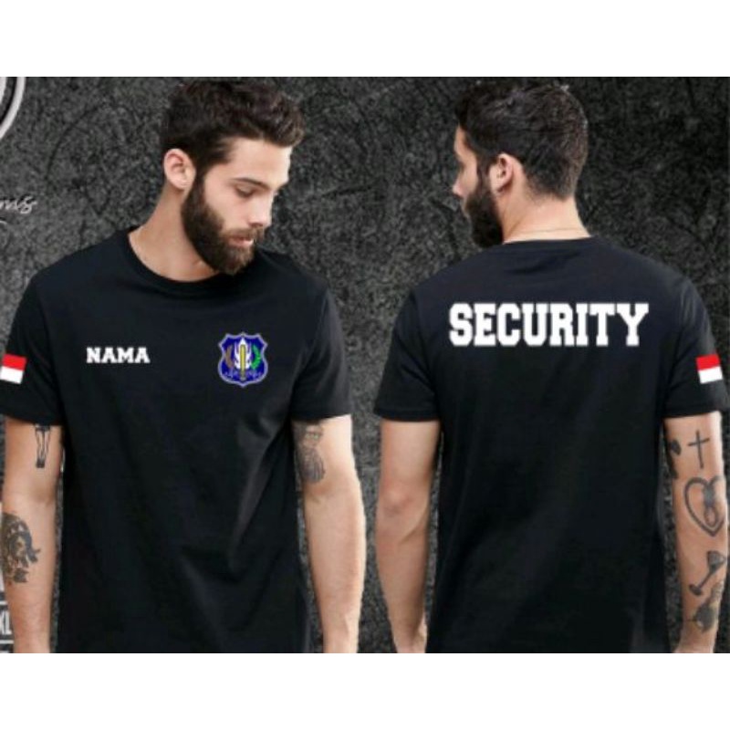 KAOS SECURITY LENGAN PENDEK/BAJU SECURITY/KAOS KATUN SECURITY/SECURITY BAJU