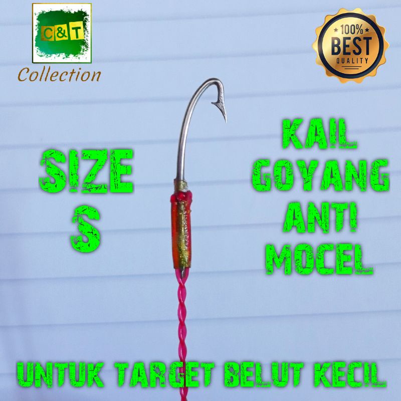 Kail Pancing Urek Belut Pancing Belut Kail Belut model Goyang Bahan Baja Ukuran S