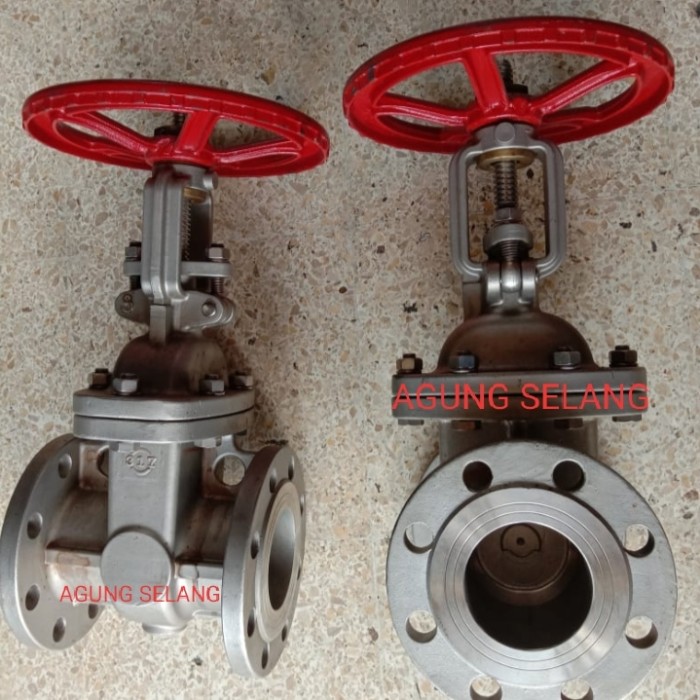GATE VALVE 3 INCH SS 304 FLANGE JIS 10 K MERK 317