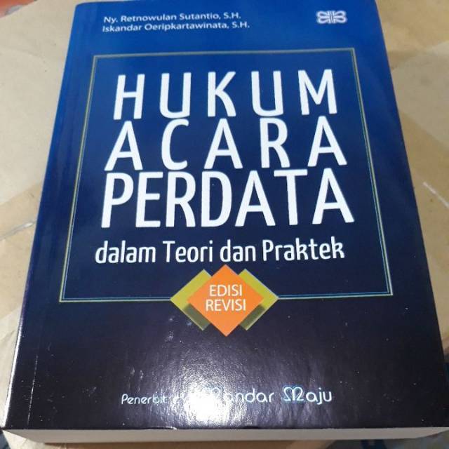 Jual Jual Buku Hukum Acara Perdata Dalam Teori Dan Praktek Retnowulan