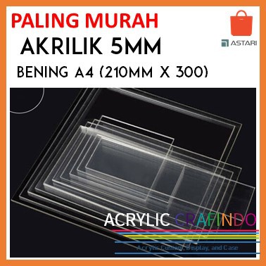 

Akrilik / Acrylic Premium ASTARI 5MM Putih Susu A4 ( 210mm x 300mm )