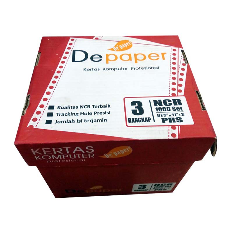 

DEPAPER KERTAS CONTINOUS FORM NCR 9.5 X 11:2 3PLY WARNA