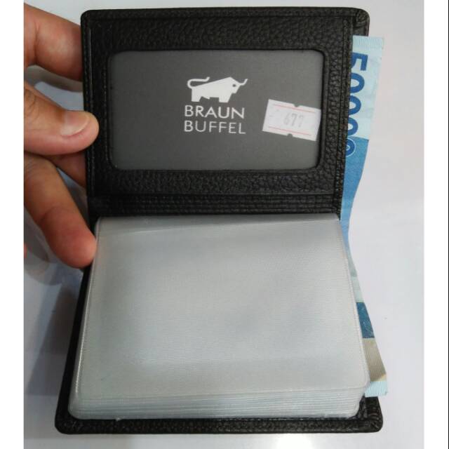 Dompet kartu braunbuffel kulit asli 677