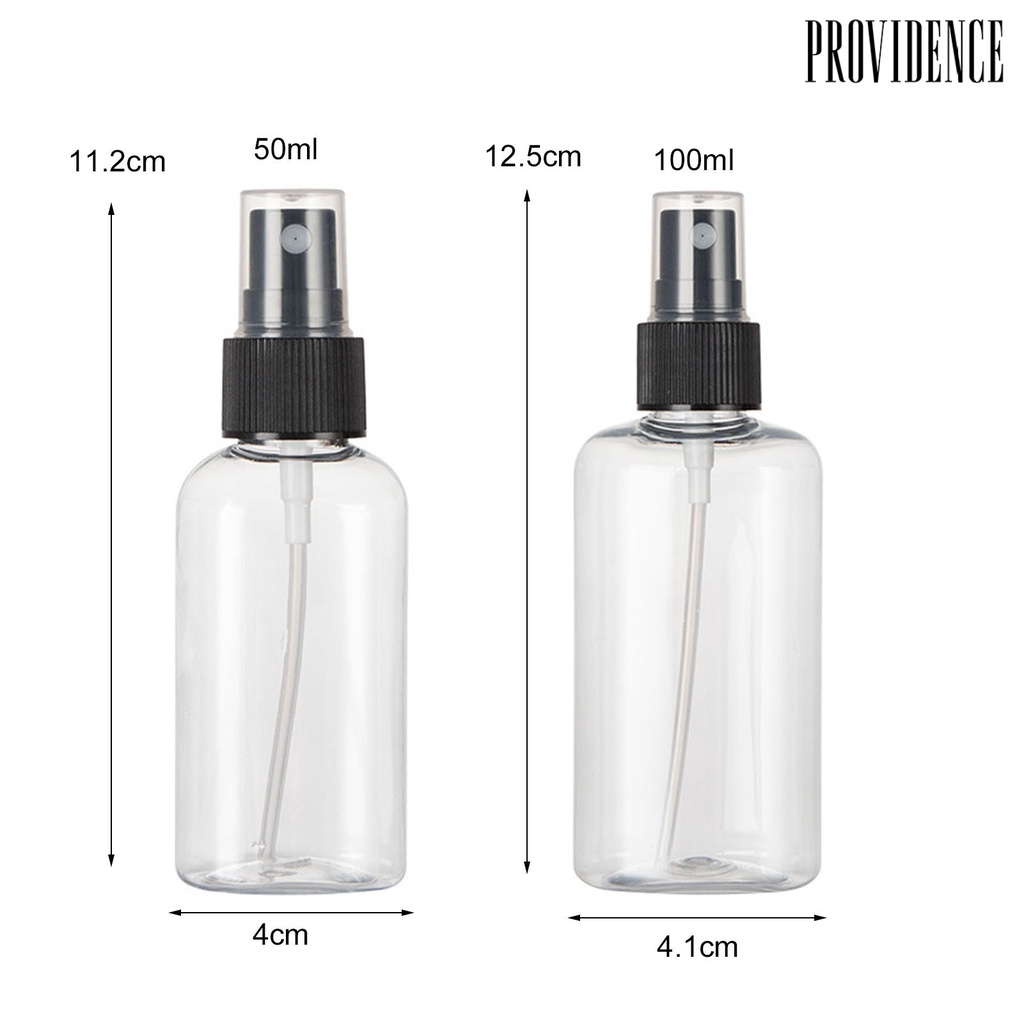 Providence 3pcs / Set Botol Spray Kosong 50ml / 100ml Anti Slip Dapat Diisi Ulang Untuk Travel