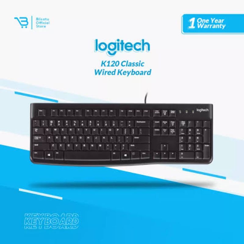 Logitech Keyboard K120 USB Keyboard Original Logitech