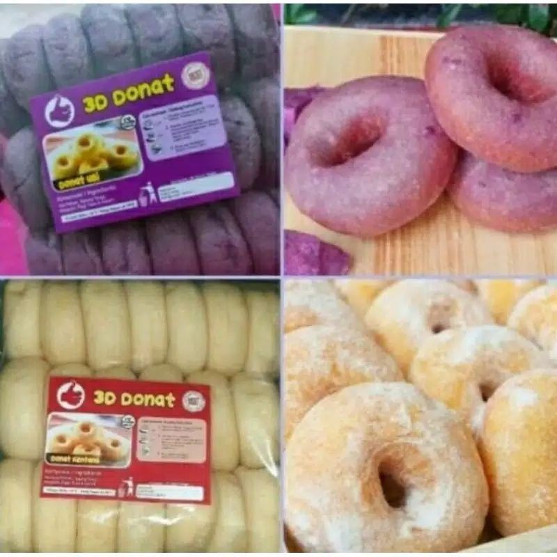 

donat ubi ungu/donat kentang 3d frozen