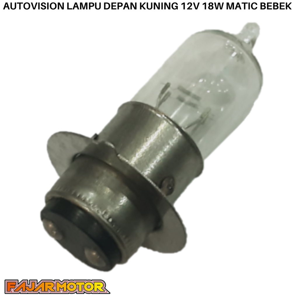 BOHLAM LAMPU DEPAN MOTOR HALOGEN 18W 12V M5 AUTOVISION