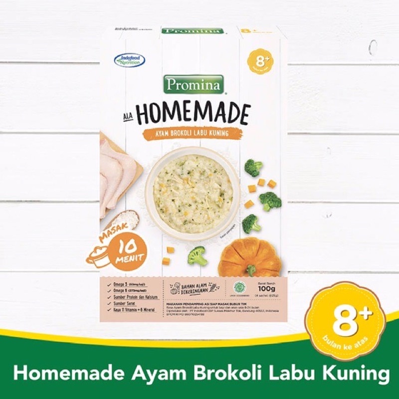 Bubur Bayi Promina Homemade 8+ Promina Salmon Kentang Wortel / Promina Ayam Labu Kuning