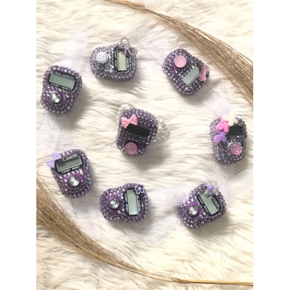 TASBIH DIGITAL SWAROVSKI (UNGU MUDA) TASBIH DIGITAL BLINK-BLINK TASBIH DIGITAL CANTIK TASBIH MANIK T