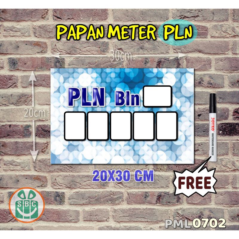 

Stokastik Papan Meter Listrik PLN PAM motif Unik - Pastel 02