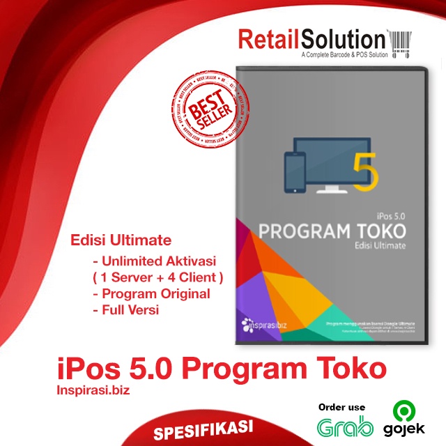 Software Toko Penjualan Kasir Original - iPOS 5 5.0 Ultimate