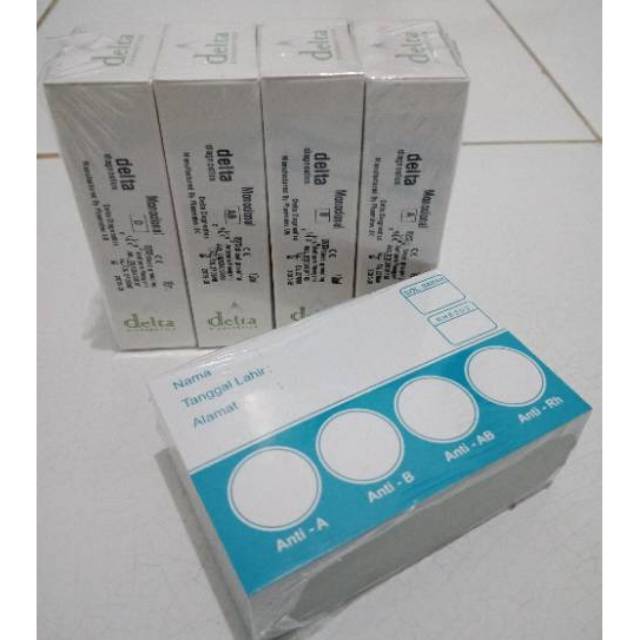 Reagent Tes Golongan Darah Delta 1 Set | Shopee Indonesia