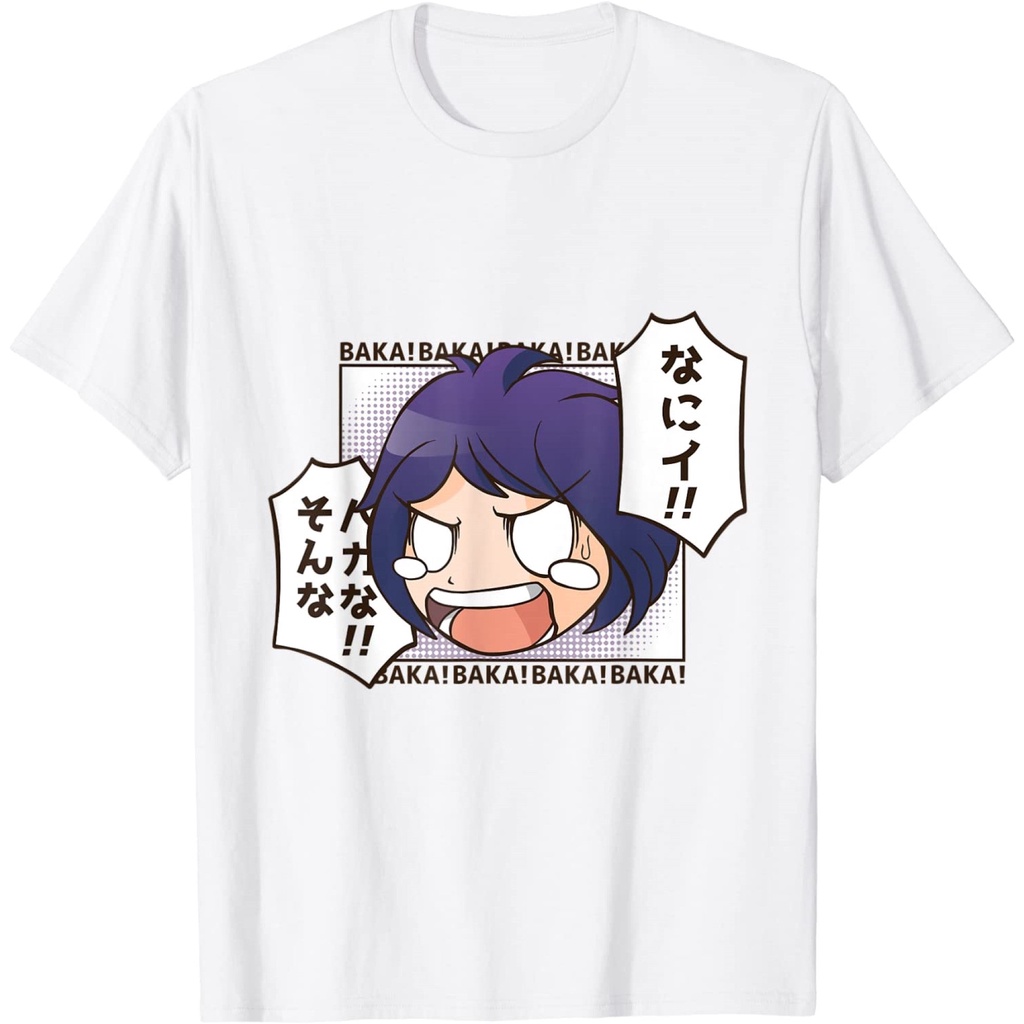 Promo Cuci Gudang Kaos (NSA) Cute Anime Girl What Screams Baka   Japanese Manga Otaku