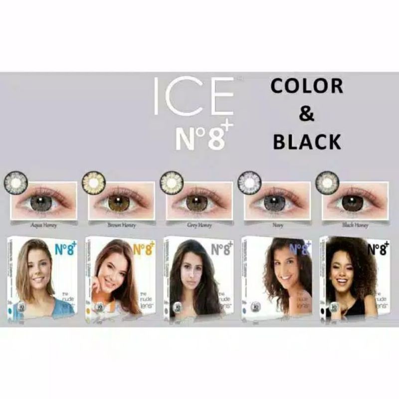 ice no 8+ /Softlens big eyes /Softlens Besar/Softlens normal/Softlens minus/Soflen/cylinder