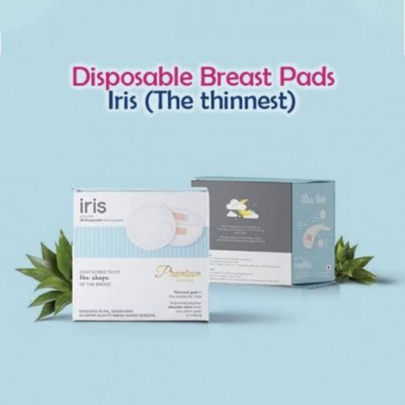 Iris Breastpad Isi 60pcs - Iris Breast Pad Penyerap Asi - Spectra Breastpad - Honeycomb Breastpad