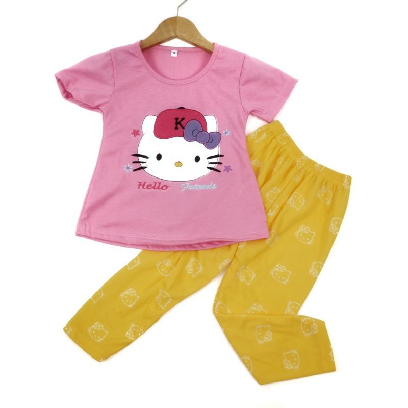 SETELAN CELANA LEGGING PAKAIAN BAJU ANAK PEREMPUAN 2-5 TAHUN MOTIF CUTE