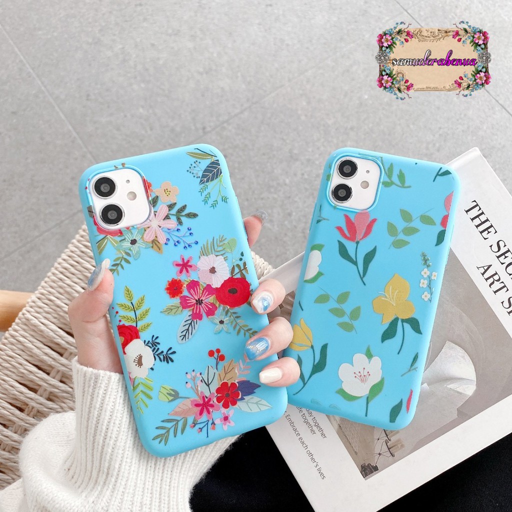 SS053 SOFTCASE BUNGA Realme C1 C2 2 Pro C3 5 5i 5s C11 C12 Narzo 30a 20 C15 C17 7i SB1822