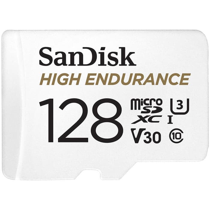 SanDisk High Endurance Video Monitoring Micro SD / MicroSD Card 128Gb