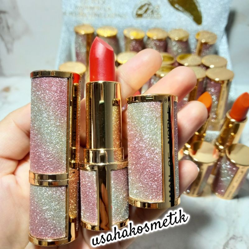 ECER LIPSTIK MATTE IMAN OF NOBLE COVER KERAMIK MEWAH BLING BLING NO.L8064