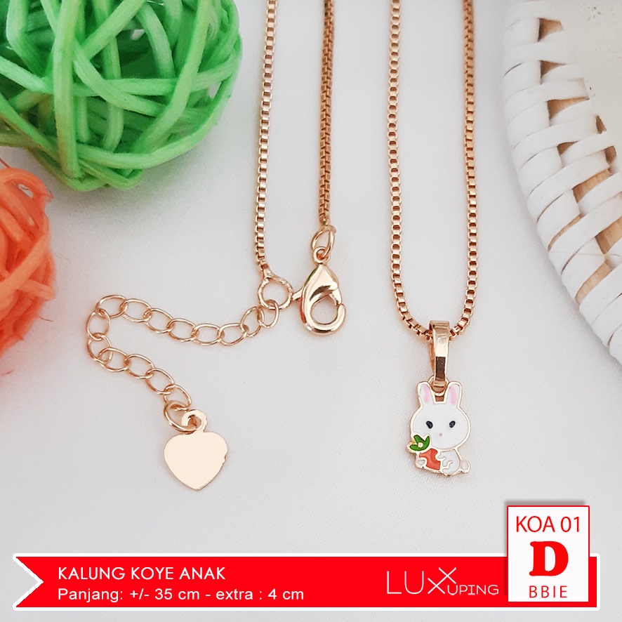 KOA 001 Kalung Anak Koye Kucing Marie Aristocats Winnie The Pooh Koye Xuping Anak Kalung Tsum Tsum Anak Kalung Lucu Perhiasan Anak Set Aksesoris Anak Perempuan Luxx Xuping