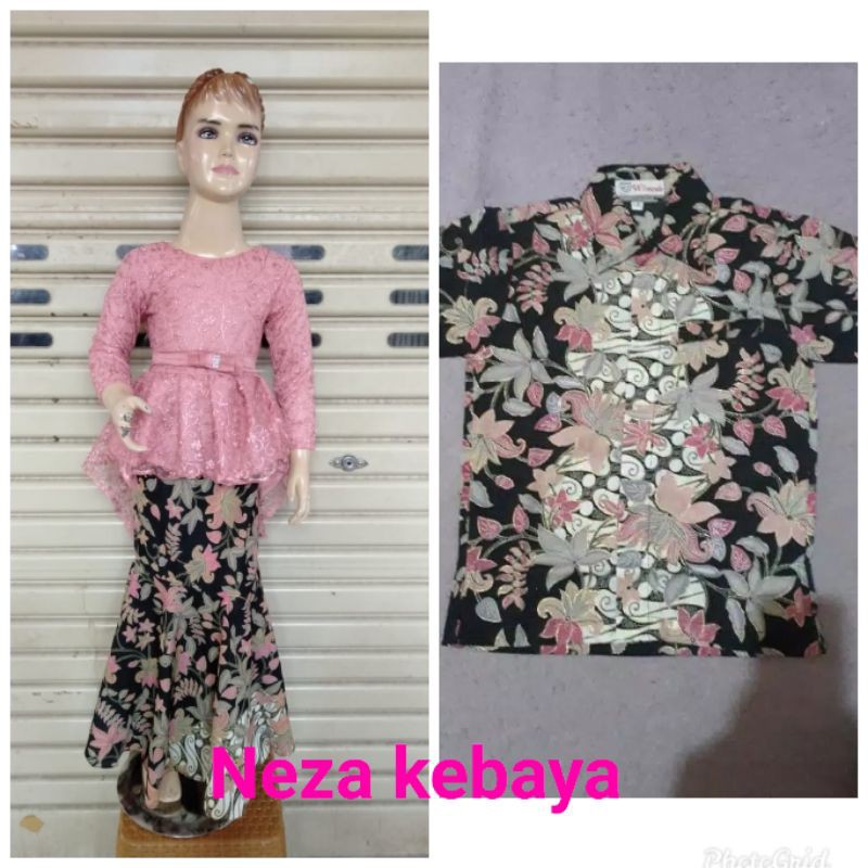 BESSET SELER SETELAN KEBAYA ANAK/MURAH MERIAH SET ANAK/COUPLE BATIK ANAK/KEBAYA TULLE