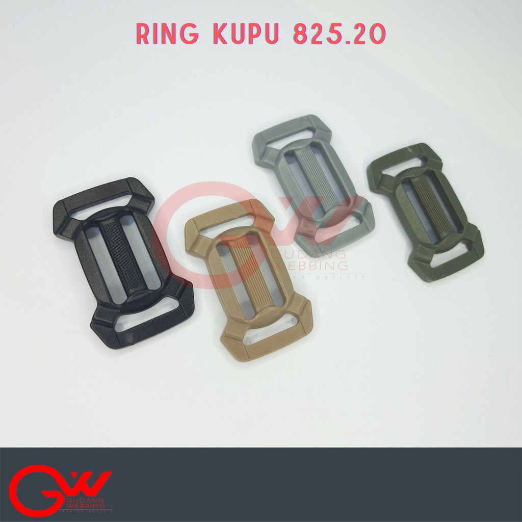 Ring Jalan Kupu (2.5 cm - 2.0cm) Hitam | MJ Kupu 825/20 - ECERAN