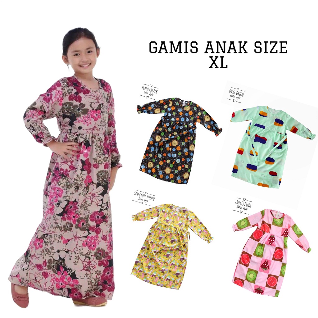 IZANY Gamis Anak Size XL Banyak Motif