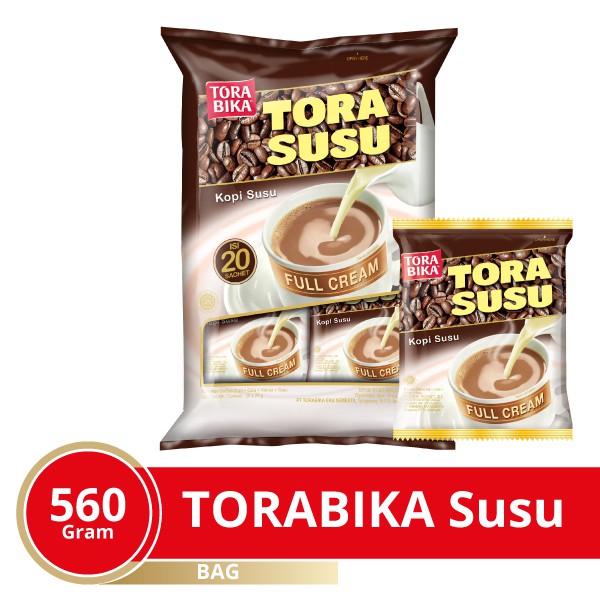 

Torabika Susu Extra Full Cream Bag 20 Sachet berat 28 Gr