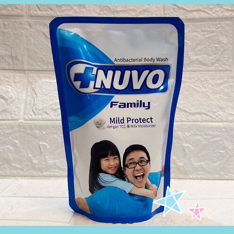Nuvo Family Blue Sabun Cair Body Wash 450 ml 450ml Anti bakteri