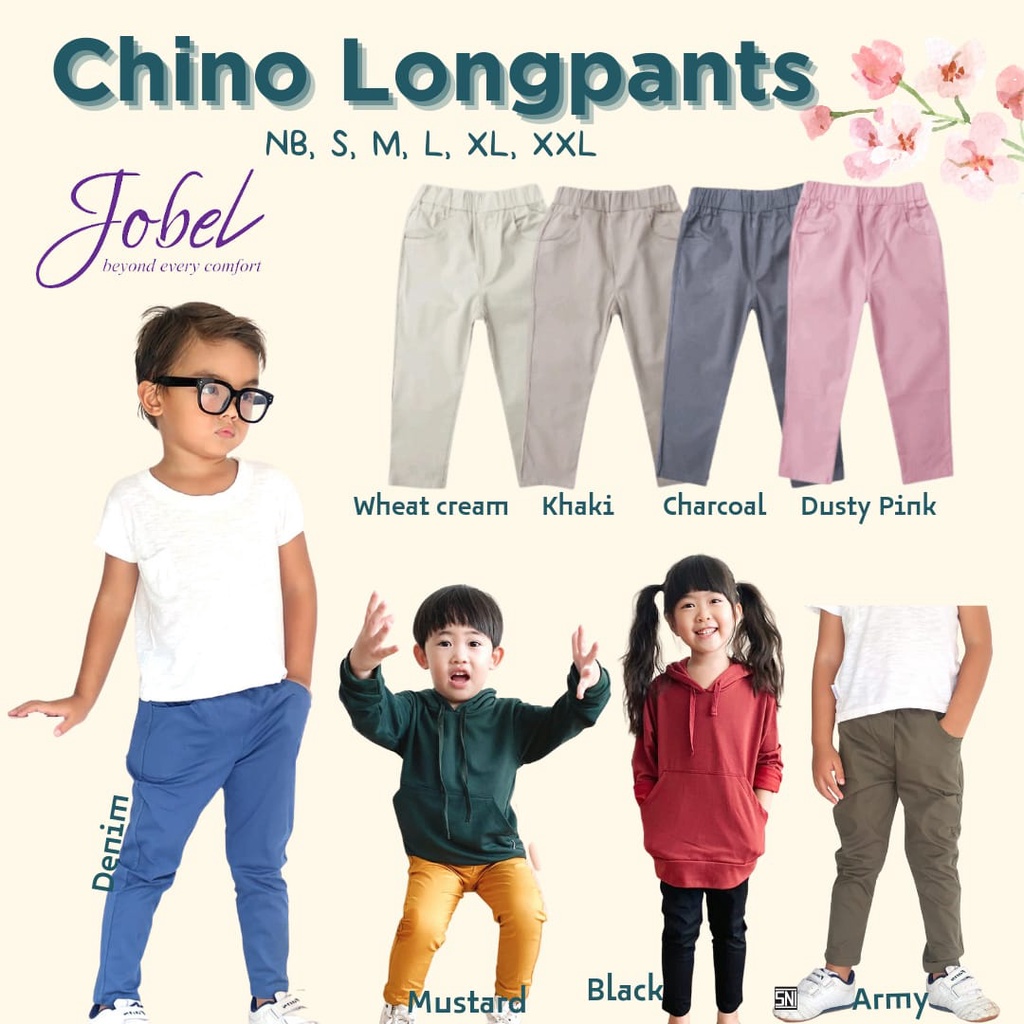 Jobel Celana Panjang Chino 0-6 Tahun Long Pants Longpants Chinos Unisex  CBKS SO