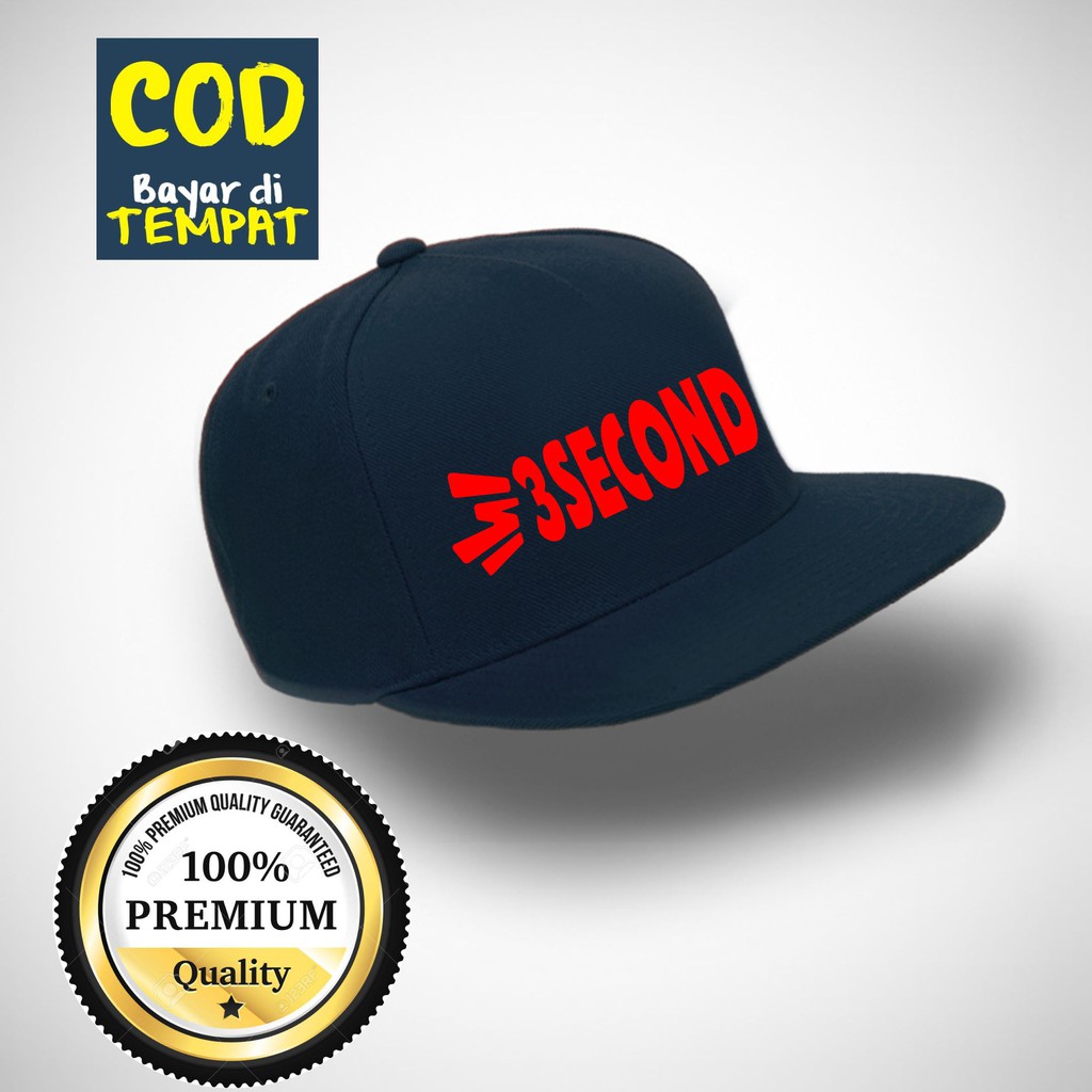 Terbaru Topi Distro Snapback Hip Hop 3SECOND Pria Wanita Super Q