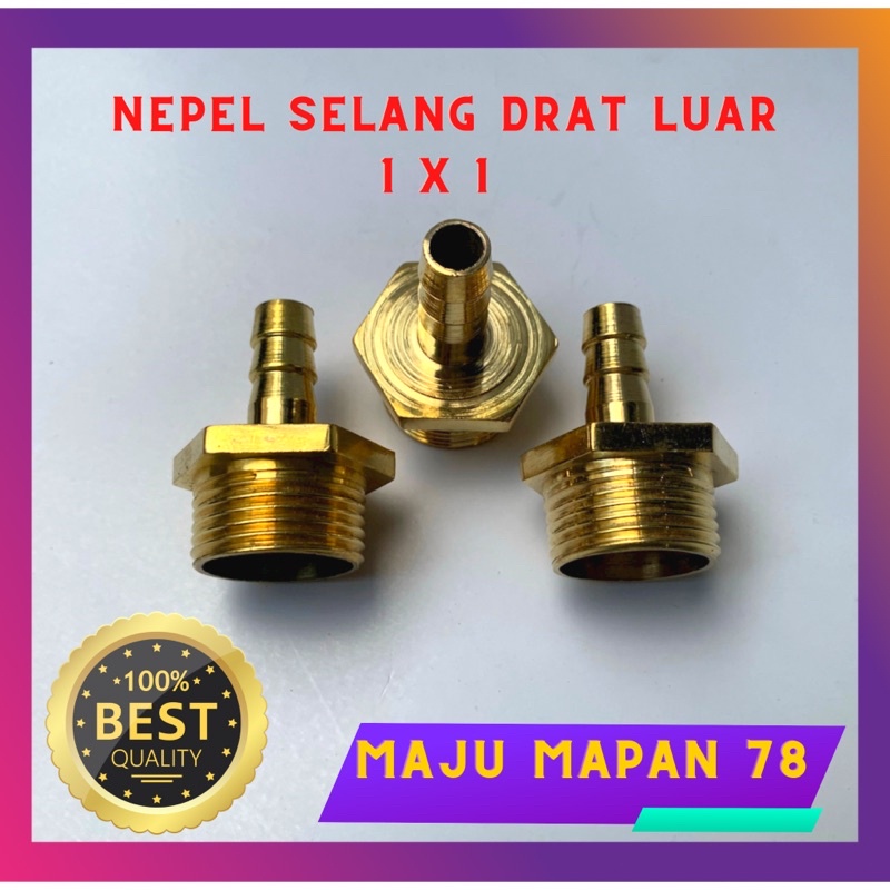 NEPEL SELANG DRAT LUAR KUNINGAN 1 x 1
